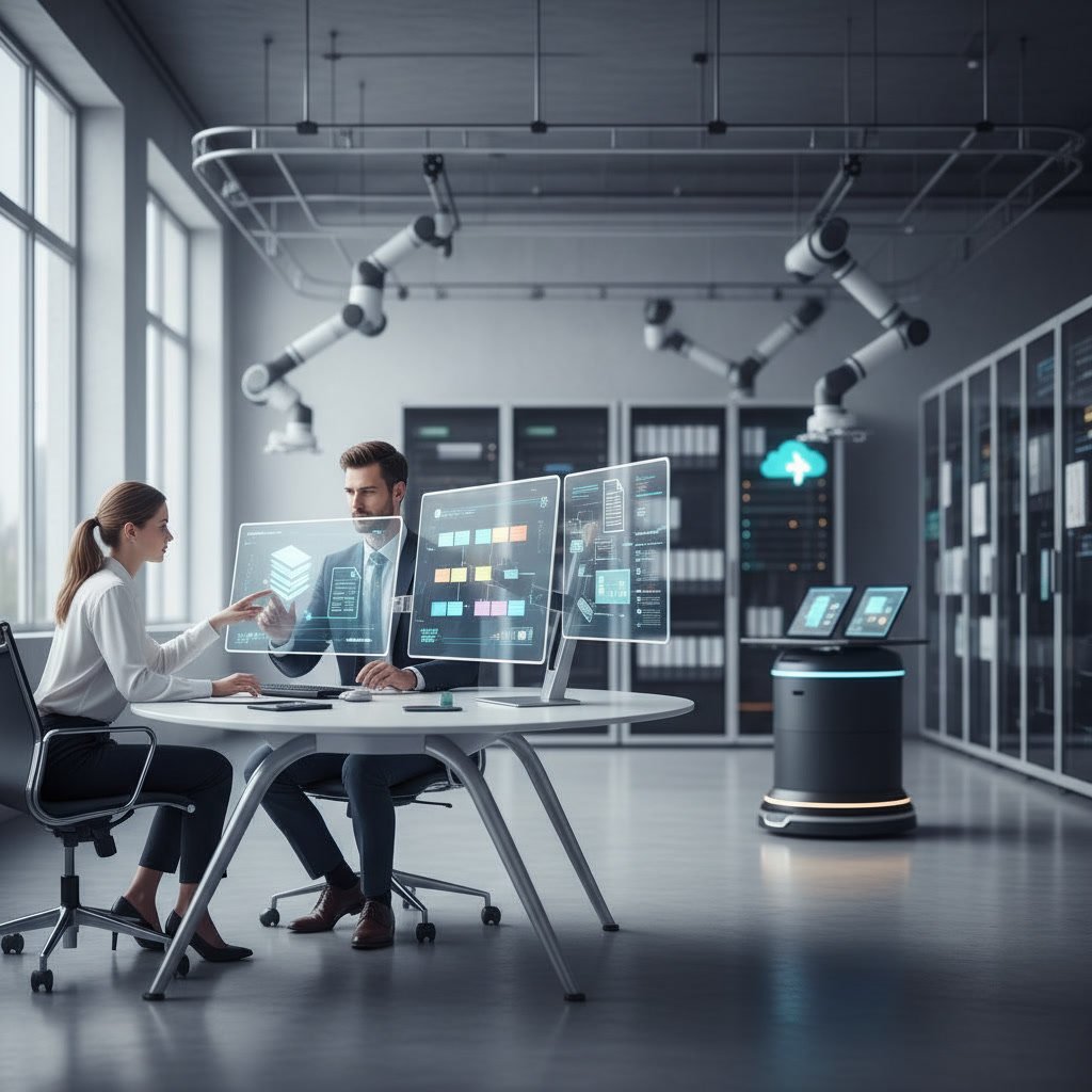 Automated workflow routing contracts and invoices through approval chains in a production office